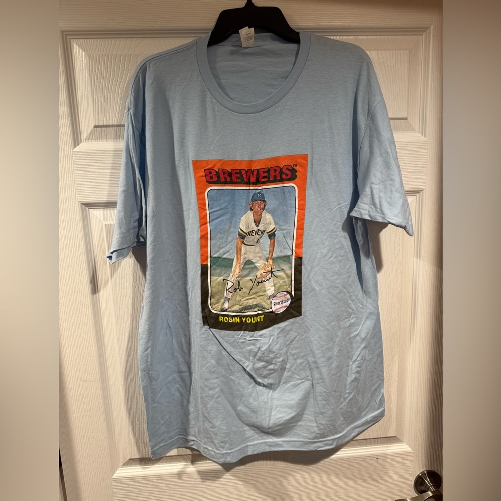 Topps 1975 Robin Yount Rookie Card T-shirt Men’s XL